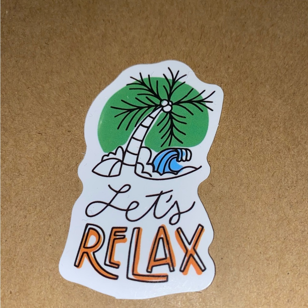 🌈20/$5🌈 Lets Relax Sticker